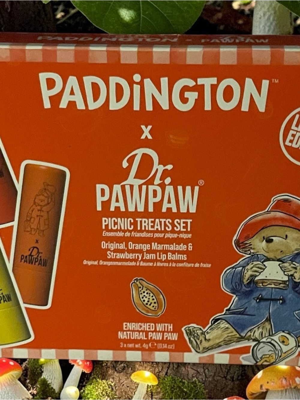 Dr. PAWPAW Paddington Picnic Treats Lip Balm Set - Red, Yellow, Orange - Picture 6 of 7